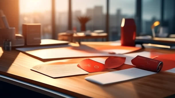 Employment contract and labor law compliance documents in modern office