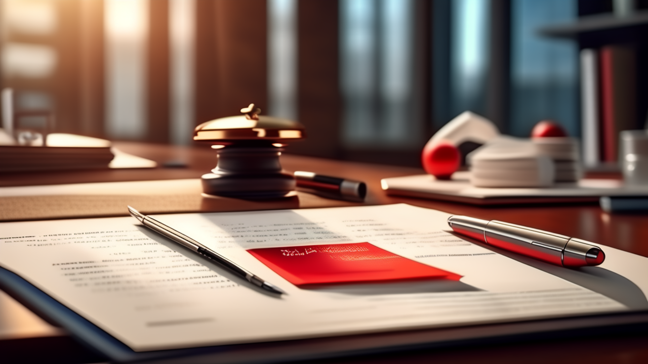 Contract Drafting and Review legal documents on desk