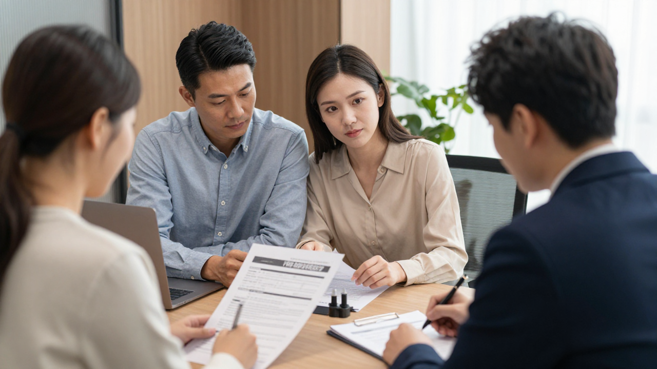 Family tax residency consultation with legal documents in a modern law office