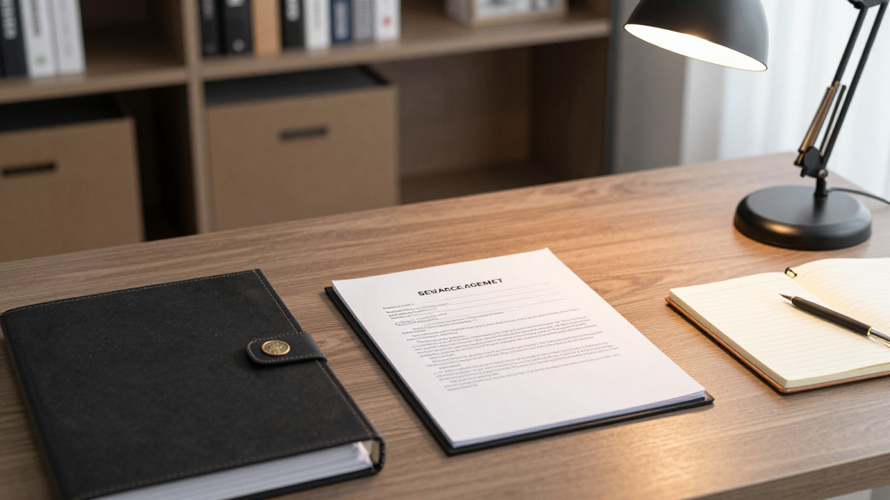 Workplace investigation files and severance tax documents in law office