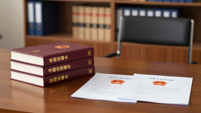 Criminal law books and defense documents