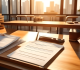 Supply chain documents on desk